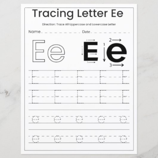 10 Learn To Spell Letter E Teacher Home Schooling (正面)