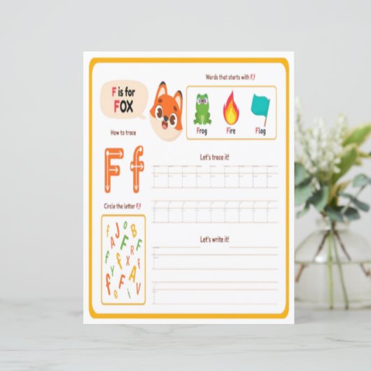 10 Learn To Spell Letter F Teacher Home Schooling (スタンド正面)