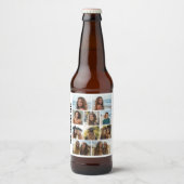 10 Photo Collage – 白い背景の黒い文字 ビールラベル (正面)