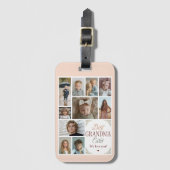 10 Photo Collage Best Grandma Ever ラゲッジタグ (正面縦)