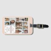 10 Photo Collage Best Grandma Ever ラゲッジタグ (正面横)