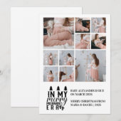10 Photo In My Merry Pregnant Era Christmas シーズンカード (正面/裏面)