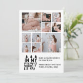 10 Photo In My Merry Pregnant Era Christmas シーズンカード (スタンド正面)