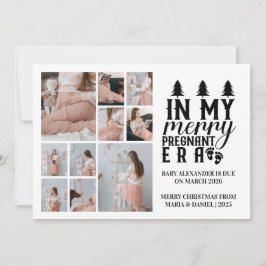 10 Photo In My Merry Pregnant Era Christmas シーズンカード