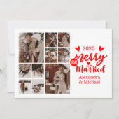 10 Photo Minimialist Merry and Married シーズンカード (正面)