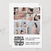 10 Photo Mommy to be Christmas Pregnancy  シーズンカード (正面/裏面)