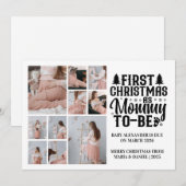 10 Photo Mommy to be Christmas Pregnancy  シーズンカード (正面/裏面)