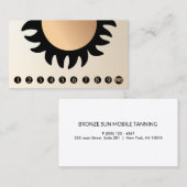 10 Punch Spray Tan Visitお客様ロイヤリティ ロイヤリティカード (正面/裏面)