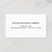 10 Punch Spray Tan Visitお客様ロイヤリティ ロイヤリティカード (裏面)