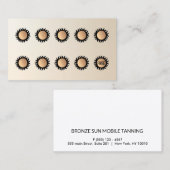 10 Punch Spray Tan Visitお客様ロイヤリティ ロイヤリティカード (正面/裏面)