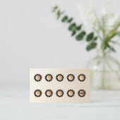 10 Punch Spray Tan Visitお客様ロイヤリティ ロイヤリティカード (スタンド正面)