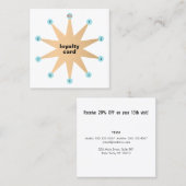 10 Punch Starお客様ロイヤリティカード ロイヤリティカード (正面/裏面)