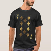 10 Ten of Diamonds Poker Card Playing Card Blackja Tシャツ (正面)
