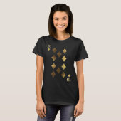 10 Ten of Diamonds Poker Card Playing Card Blackja Tシャツ (正面フル)
