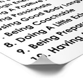 10 Things That Require Zero Talent Motivational  ポスター (角)