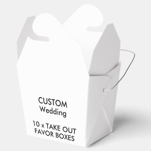 10 xカスタムウェディングオファーボックス フェイバーボックス (オープン)