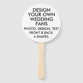10 xカスタムベージュ色パーソナライズされたの結婚ファン ハンドファン (正面)