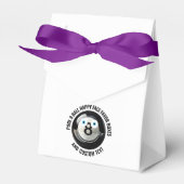 10 xカスタムボールプール8ボールブルーアイズハッピー顔 フェイバーボックス (正面サイド)