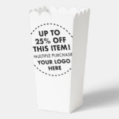 10 xカスタムポップコーンボックス25%オフ一括買ディスカウ フェイバーボックス (正面)