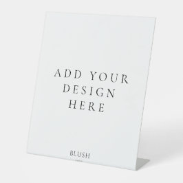 10"x12"ペデスタルサイン印刷 台座サイン