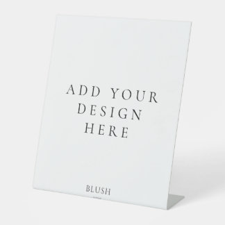 10"x12"ペデスタルサイン印刷 台座サイン