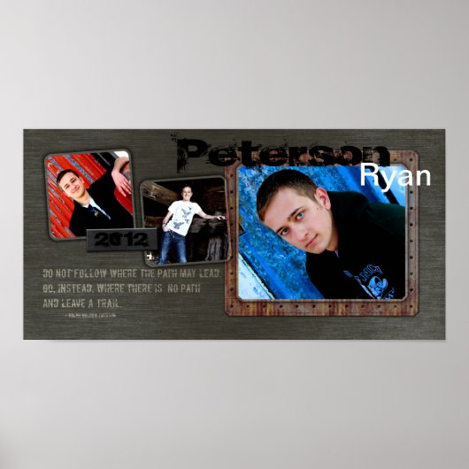 10"x20" 3スロットシニアコラージモンタージュアーバンブレード ポスター (正面)