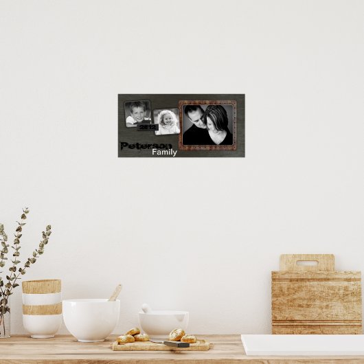 10"x20" 3スロットファミリーコラージュモンタージュアーバンブレード ポスター (キッチン)