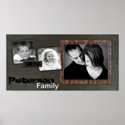 10"x20" 3スロットファミリーコラージュモンタージュアーバンブレード ポスター (正面)