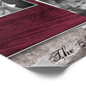 10"x20" 3スロットファミリーコラージュモンタージュ鋼マグノール ポスター (角)