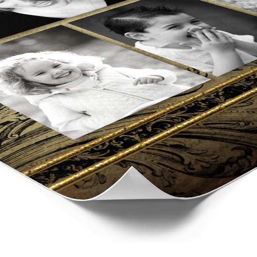 10"x20" 8スロットファミリーコラージュモンタージュレジョイス ポスター (角)