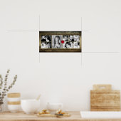 10"x20" 8スロットファミリーコラージュモンタージュレジョイス ポスター (キッチン)