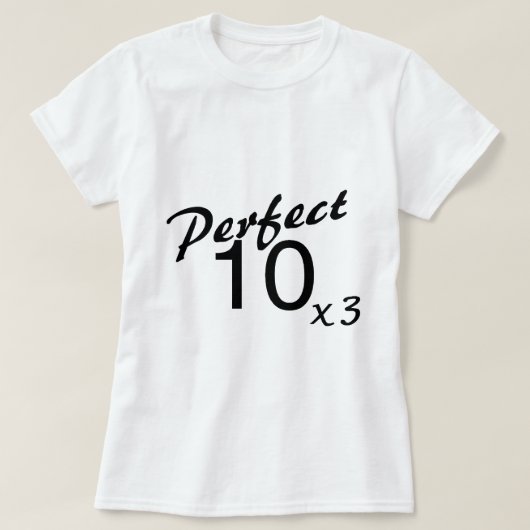 10 x3を完成して下さい tシャツ (デザイン正面)