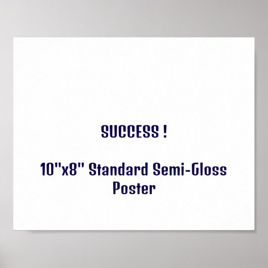 10"x8"スタンダード半光沢ポスター ポスター (正面)