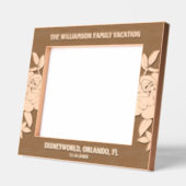 10"x8"家族休暇イベント日名場所 レーザー彫刻フレーム (左)