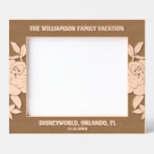 10"x8"家族休暇イベント日名場所 レーザー彫刻フレーム (正面)
