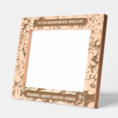 10"x8"愛する祖父母のためのフローラ縁ど レーザー彫刻フレーム (左)