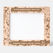 10"x8"愛する祖父母のためのフローラ縁ど レーザー彫刻フレーム (正面)