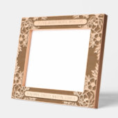 10"x8"愛する祖父母のためのフローラ縁ど レーザー彫刻フレーム (左)