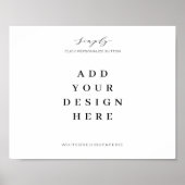 10"x8" 結婚式看板, オーダーメイド看板印刷 ポスター (正面)