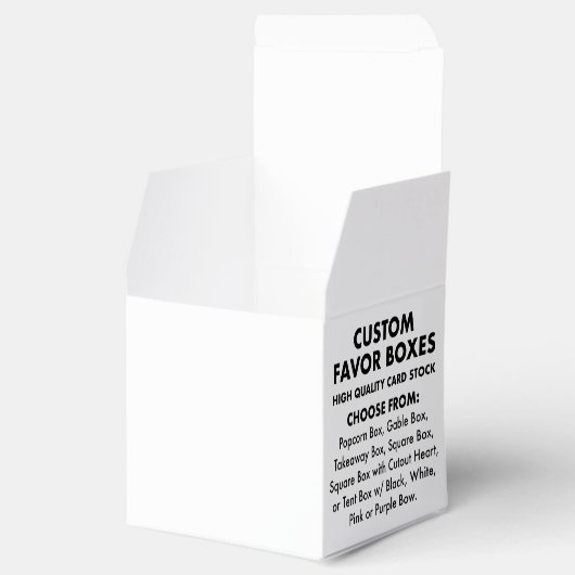 10 x カスタムパーソナライズされた2"正方形のボックス フェイバーボックス (オープン)
