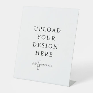 10" x 12"プラスチック台座スタンドの看板 台座サイン