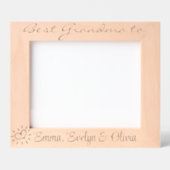 10 x 8インチ、三つ子のおばあちゃん、3人のおばあちゃん、 レーザー彫刻フレーム (正面)