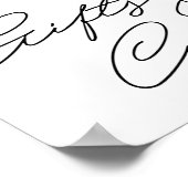 10" x 8"ギフト看板ウォーターカラーリーフ ポスター (角)