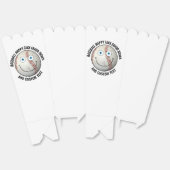 10 x Custom Baseball BLUE EYES Happy Face Popcorn フェイバーボックス (見開き)