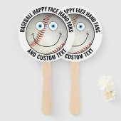 10 x Custom Baseball Party BLUE EYES Happy Face ハンドファン (正面&裏面)