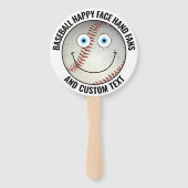 10 x Custom Baseball Party BLUE EYES Happy Face ハンドファン (正面)