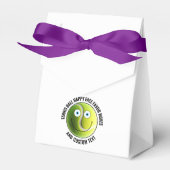 10 x Custom Tennis Ball BLUE EYES Happy Face フェイバーボックス (正面サイド)