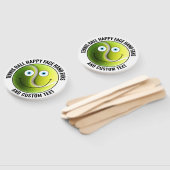 10 x Custom Tennis Party BLUE EYES Happy Face ハンドファン (組立なし)