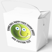 10 x Custom Tennis Party BLUE EYES Happy Face フェイバーボックス (裏面)
