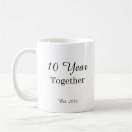 10 Year Anniversary Mug -First Wedding Anniversary コーヒーマグカップ